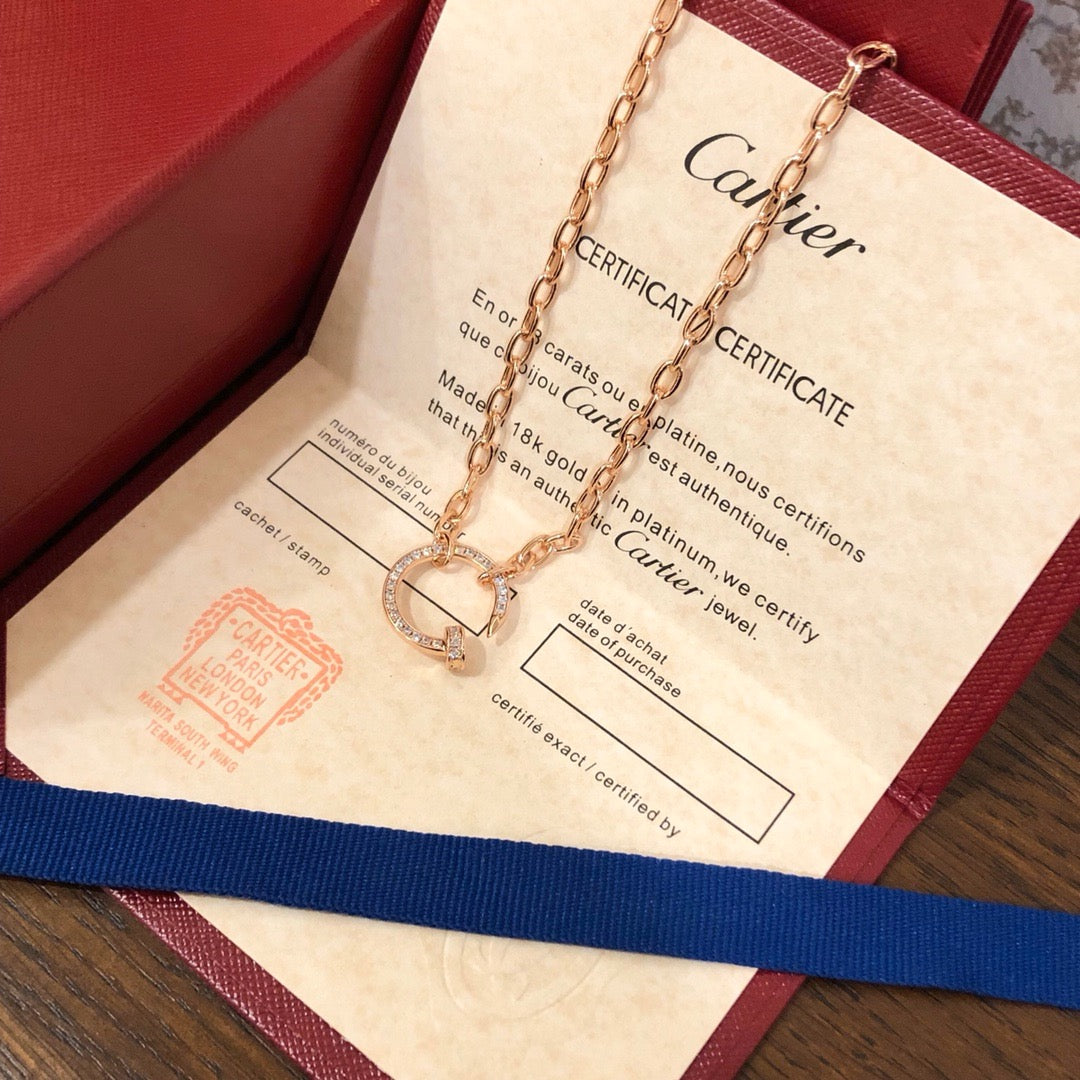 [Okajuri Jewelry] JUSTE NECKLACE FULL DIAMONDS
