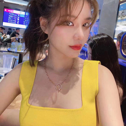 [Okajuri Jewelry] JUSTE NECKLACE FULL DIAMONDS