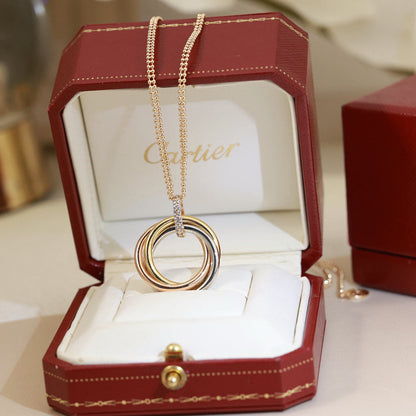 [Okajuri Jewelry] TRINITY MEDIUM  DIAMONDS NECKLACE