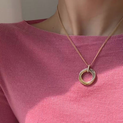 [Okajuri Jewelry] TRINITY MEDIUM  DIAMONDS NECKLACE