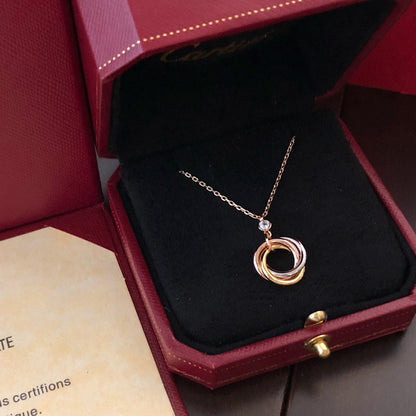 [Okajuri Jewelry] TRINITY  NECKLACE 1 DIAMOND