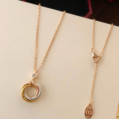 [Okajuri Jewelry] TRINITY  NECKLACE 1 DIAMOND