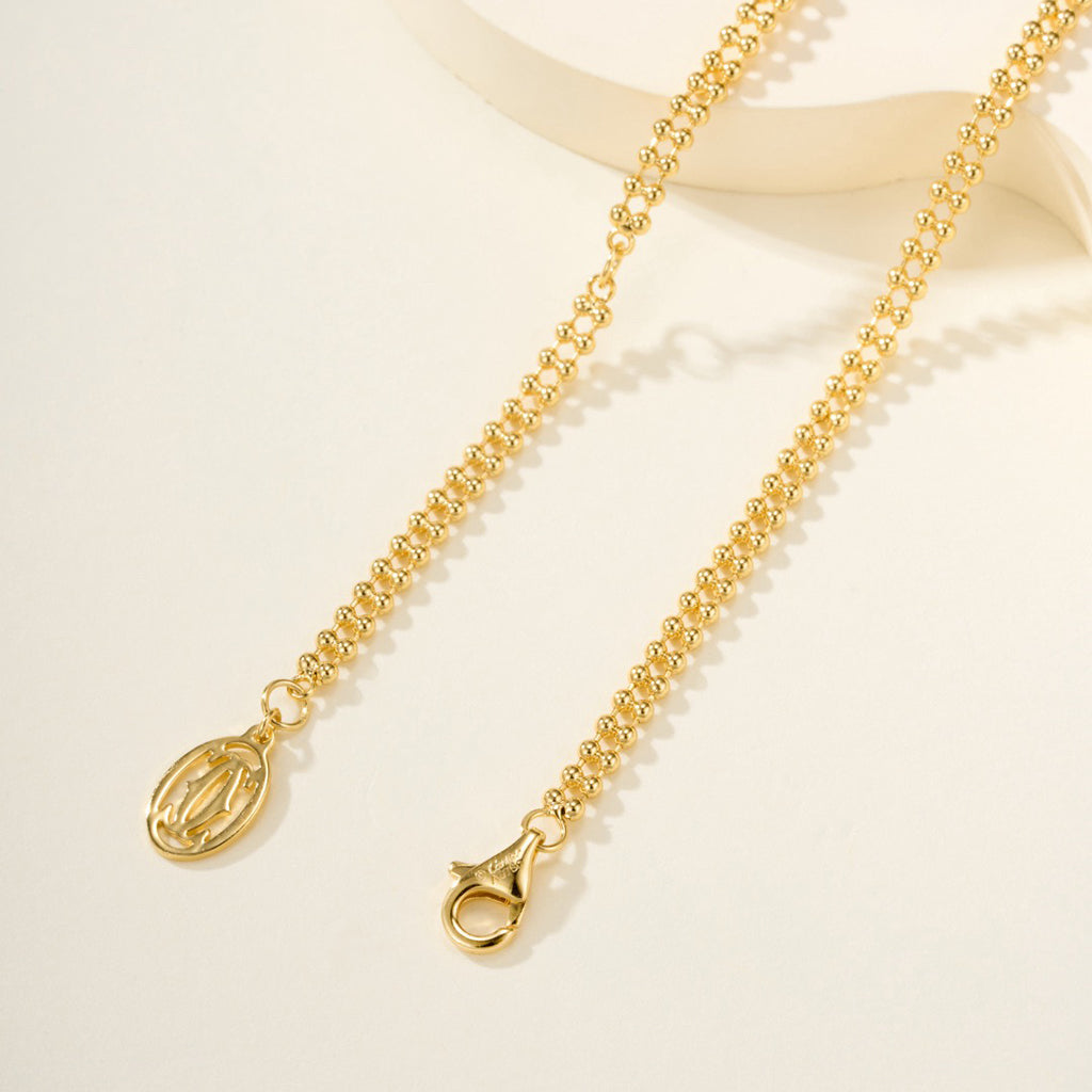 [Okajuri Jewelry] TRINITY LARGE FULL DIAMOND  NECKLACE