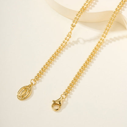 [Okajuri Jewelry] TRINITY LARGE FULL DIAMOND  NECKLACE