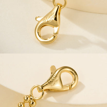 [Okajuri Jewelry] TRINITY LARGE FULL DIAMOND  NECKLACE
