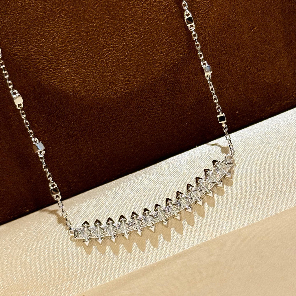 [Okajuri Jewelry] CLASH  SMALL FULL DIAMOND NECKLACE