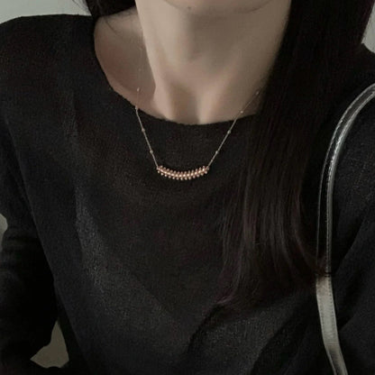 [Okajuri Jewelry] CLASH  SMALL FULL DIAMOND NECKLACE