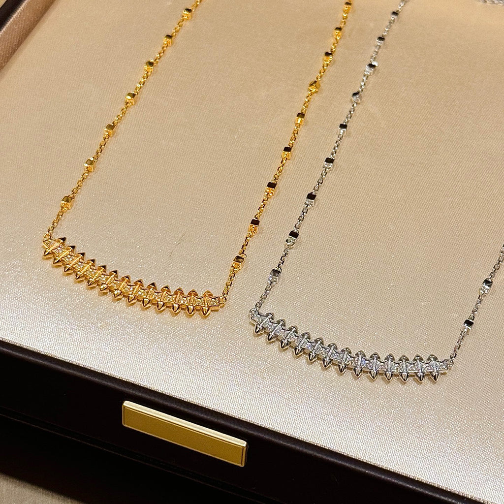 [Okajuri Jewelry] CLASH  SMALL FULL DIAMOND NECKLACE