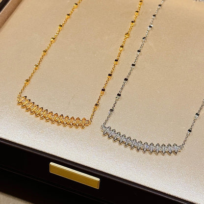 [Okajuri Jewelry] CLASH  SMALL FULL DIAMOND NECKLACE