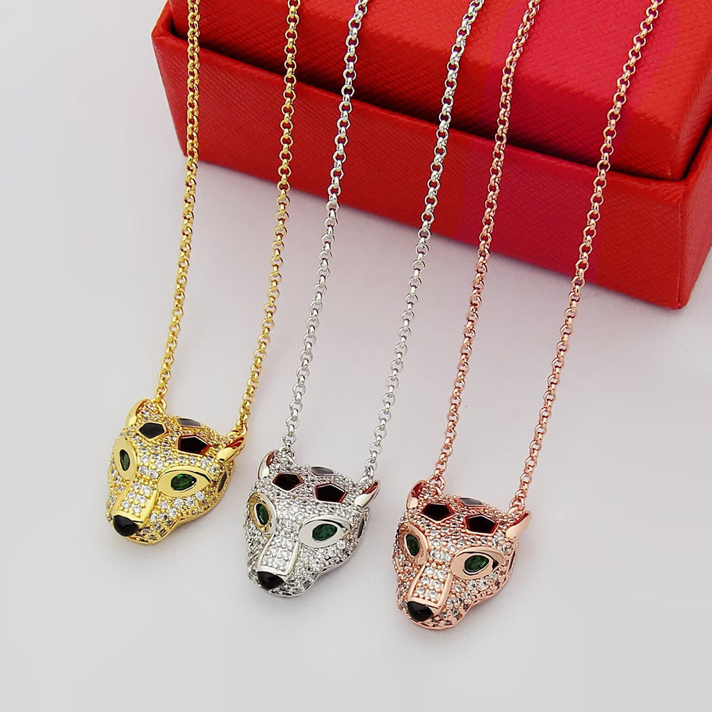 [Okajuri Jewelry] PANTHERE FULL DIAMOND NECKLACE