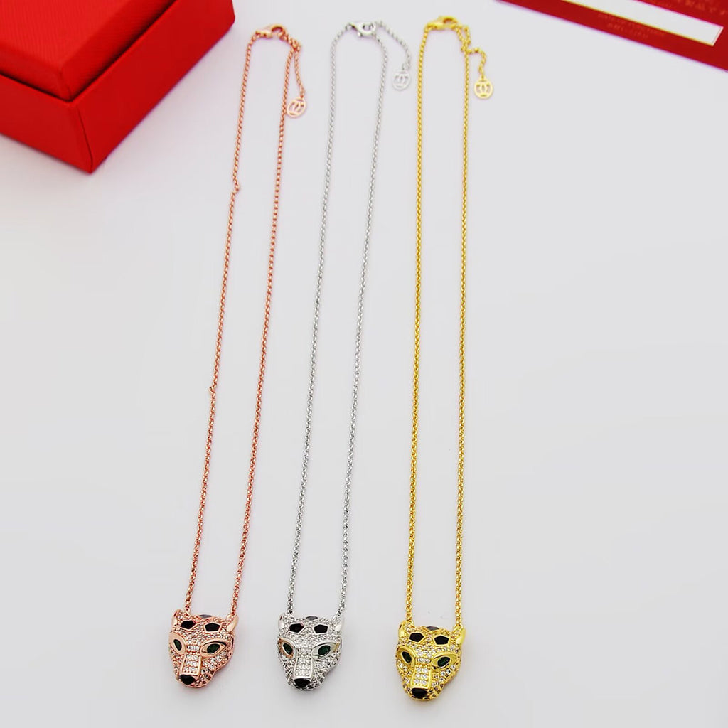 [Okajuri Jewelry] PANTHERE FULL DIAMOND NECKLACE