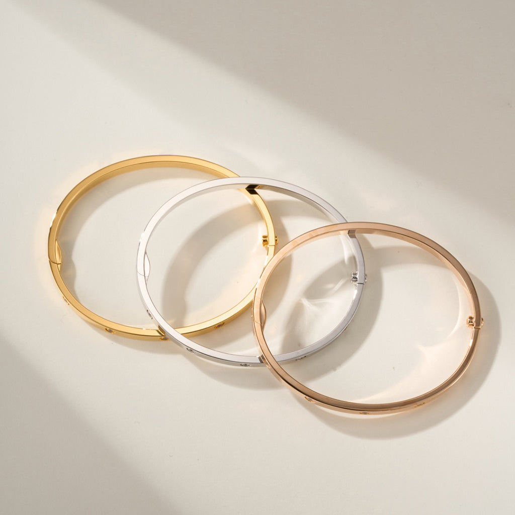 [Okajuri Jewelry] LOVE BRACELET 3.65MM 10 DIAMONDS