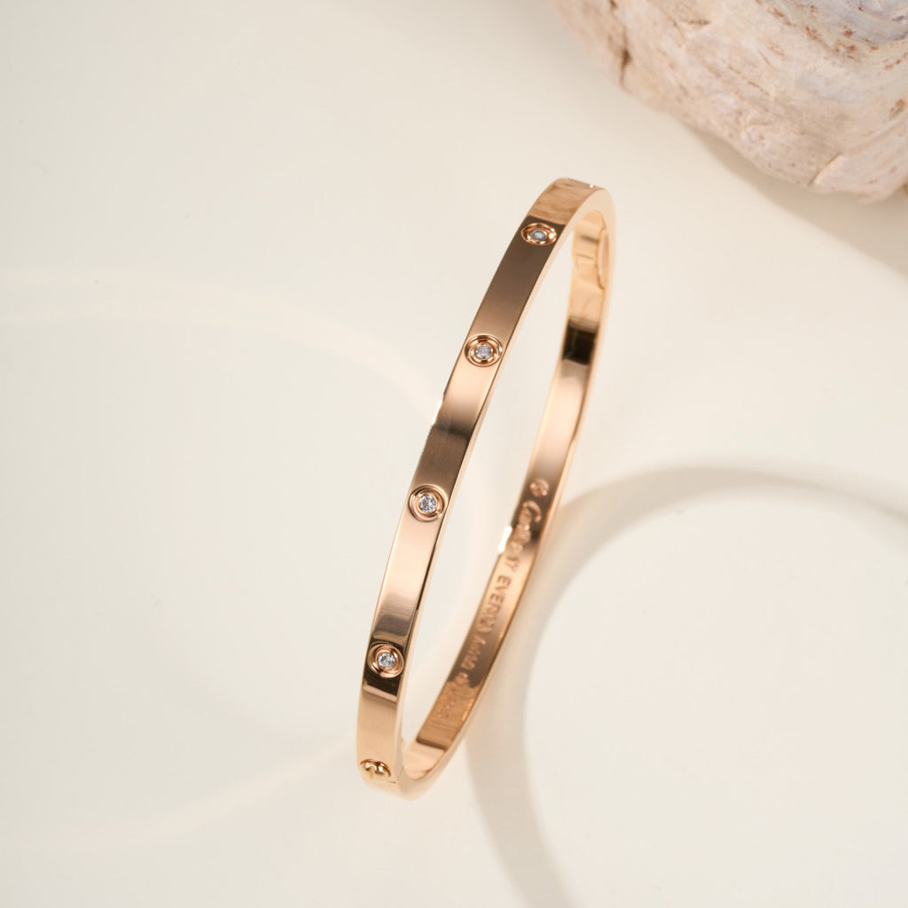 [Okajuri Jewelry] LOVE BRACELET 3.65MM 10 DIAMONDS