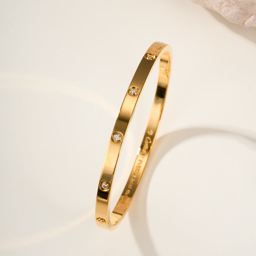 [Okajuri Jewelry] LOVE BRACELET 3.65MM 10 DIAMONDS