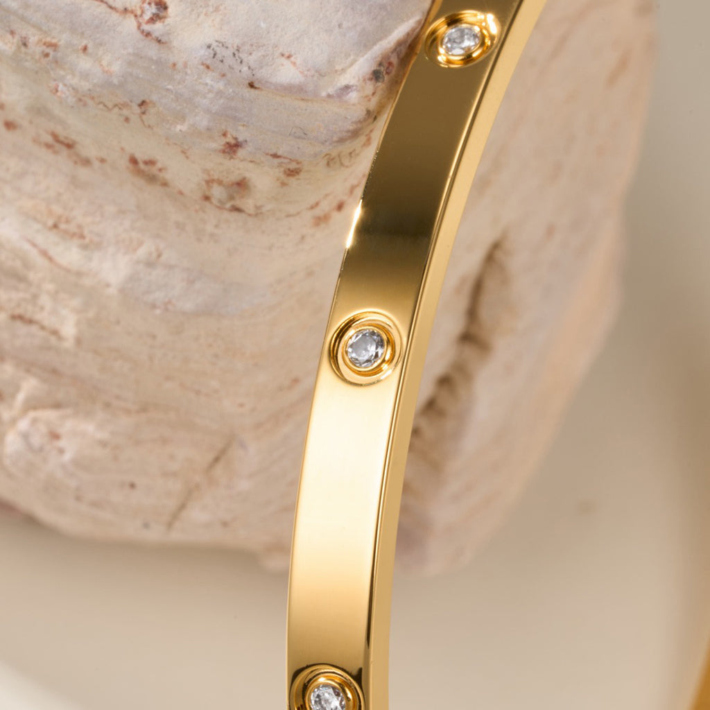 [Okajuri Jewelry] LOVE BRACELET 3.65MM 10 DIAMONDS