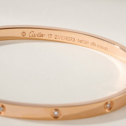 [Okajuri Jewelry] LOVE BRACELET 3.65MM 10 DIAMONDS