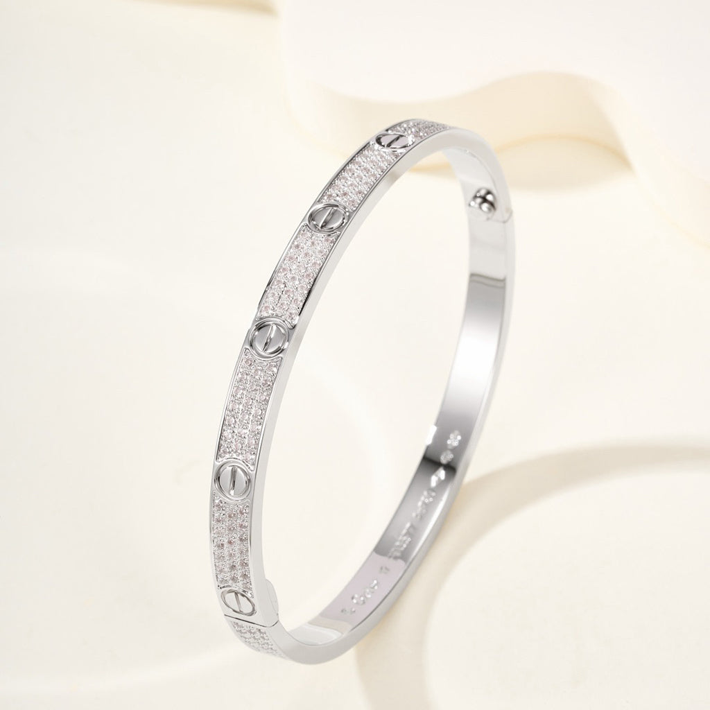 [Okajuri Jewelry] LOVE BRACELET 4.8MM DIAMOND-PAVED