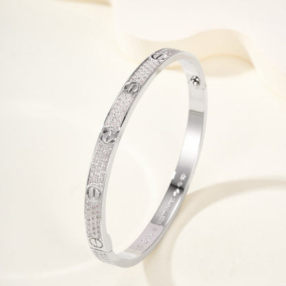 [Okajuri Jewelry] LOVE BRACELET 4.8MM DIAMOND-PAVED