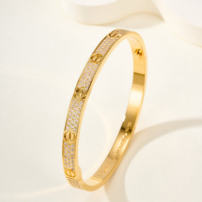 [Okajuri Jewelry] LOVE BRACELET 4.8MM DIAMOND-PAVED