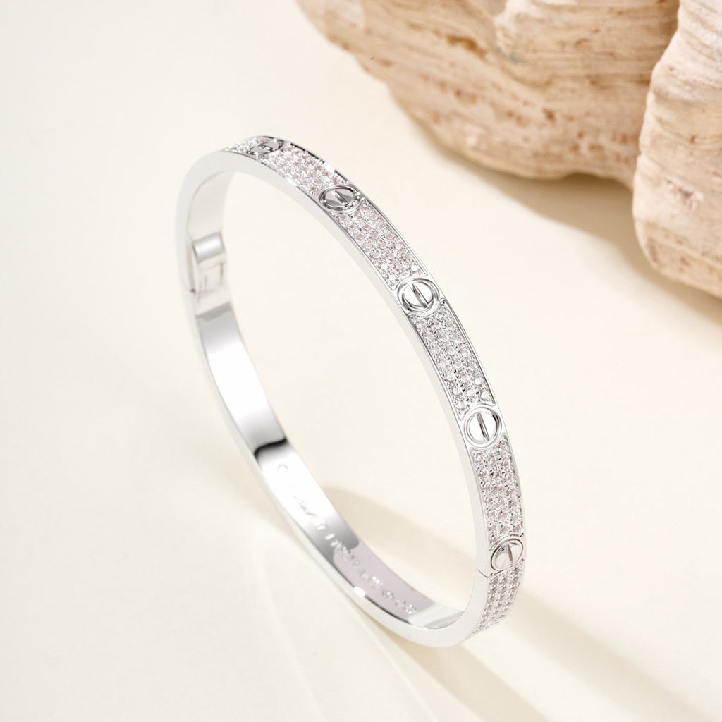 [Okajuri Jewelry] LOVE BRACELET 4.8MM DIAMOND-PAVED