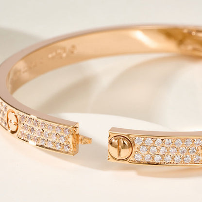 [Okajuri Jewelry] LOVE BRACELET 4.8MM DIAMOND-PAVED