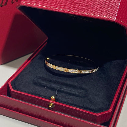 [Okajuri Jewelry] LOVE BRACELET 3.65MM DIAMOND-PAVED