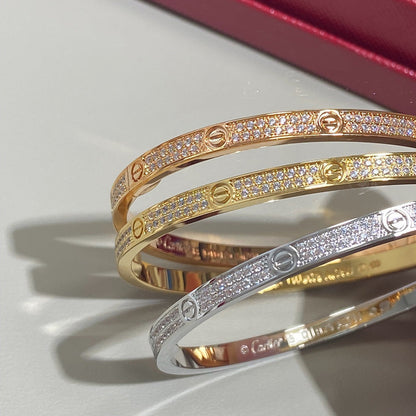 [Okajuri Jewelry] LOVE BRACELET 3.65MM DIAMOND-PAVED