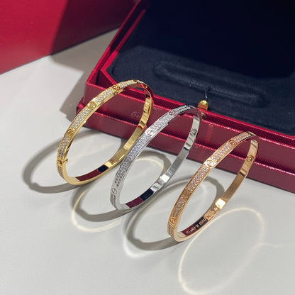 [Okajuri Jewelry] LOVE BRACELET 3.65MM DIAMOND-PAVED