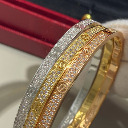 [Okajuri Jewelry] LOVE BRACELET 3.65MM DIAMOND-PAVED
