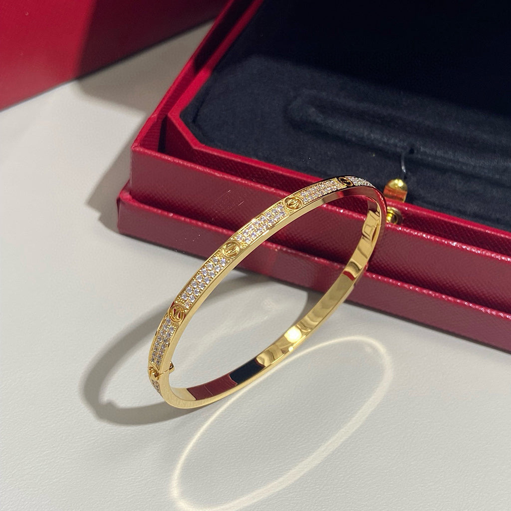 [Okajuri Jewelry] LOVE BRACELET 3.65MM DIAMOND-PAVED
