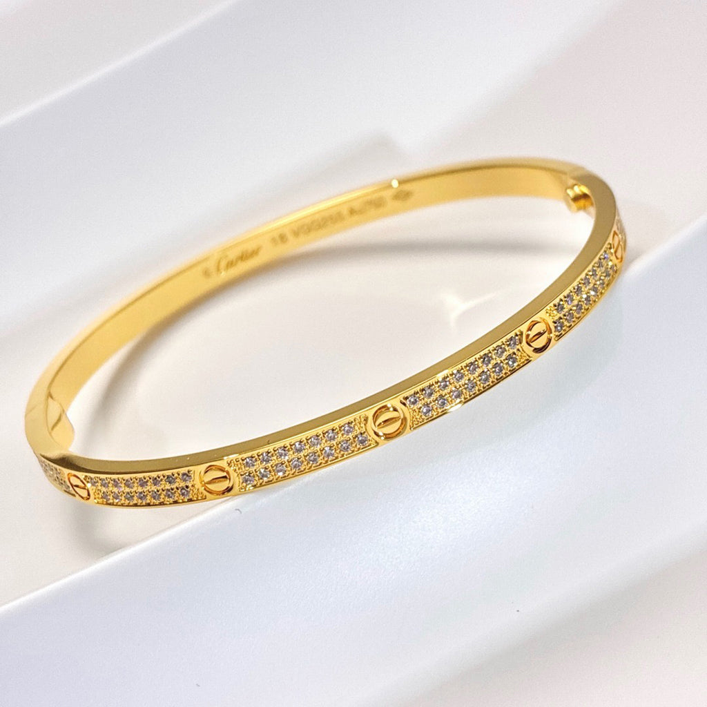 [Okajuri Jewelry] LOVE BRACELET 3.65MM DIAMOND-PAVED
