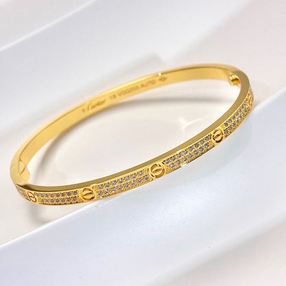 [Okajuri Jewelry] LOVE BRACELET 3.65MM DIAMOND-PAVED