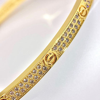 [Okajuri Jewelry] LOVE BRACELET 3.65MM DIAMOND-PAVED