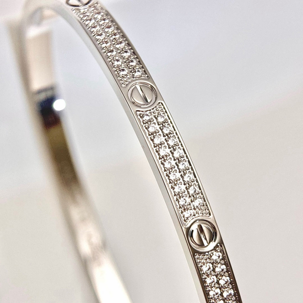 [Okajuri Jewelry] LOVE BRACELET 3.65MM DIAMOND-PAVED