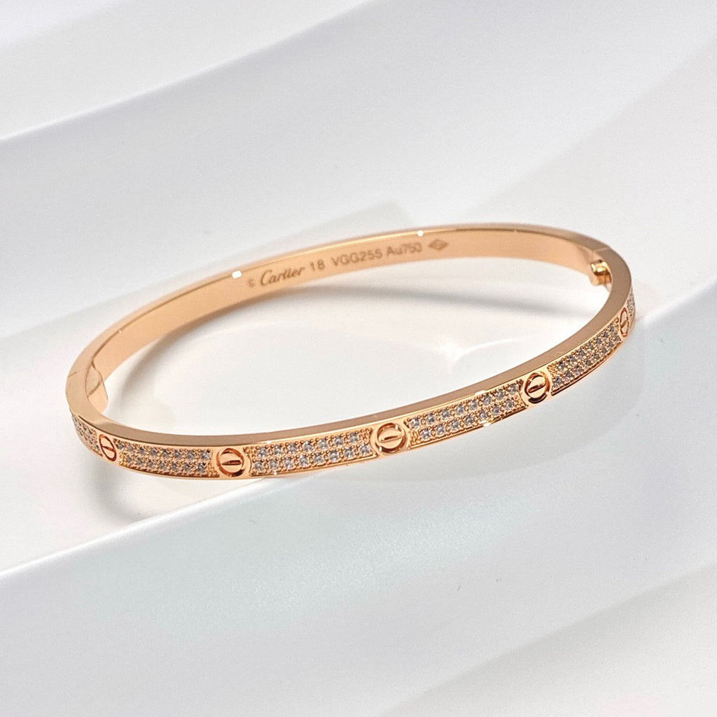[Okajuri Jewelry] LOVE BRACELET 3.65MM DIAMOND-PAVED
