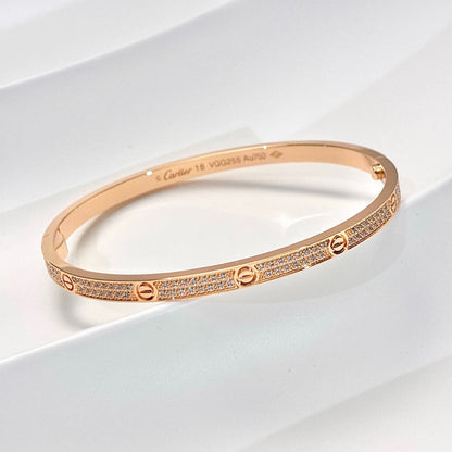 [Okajuri Jewelry] LOVE BRACELET 3.65MM DIAMOND-PAVED