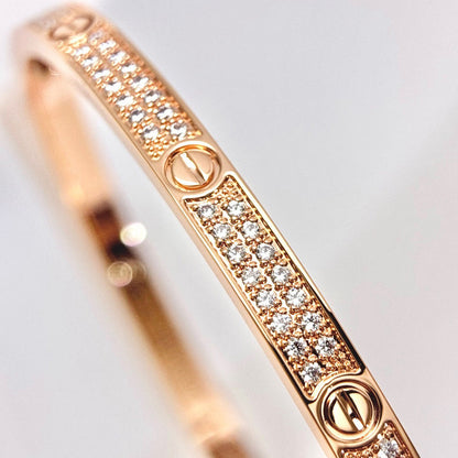 [Okajuri Jewelry] LOVE BRACELET 3.65MM DIAMOND-PAVED