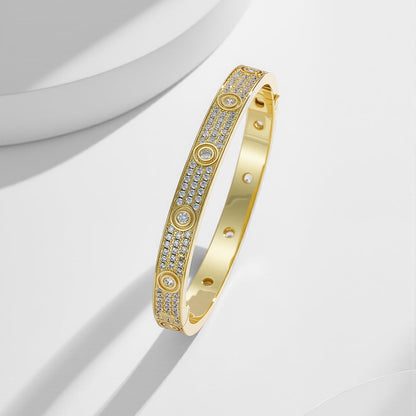 [Okajuri Jewelry] LOVE BRACELET 6.1MM DIAMOND-PAVED 10 BIG DIAMONDS