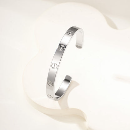 [Okajuri Jewelry] LOVE BRACELET 6.1MM OPEN CUFF