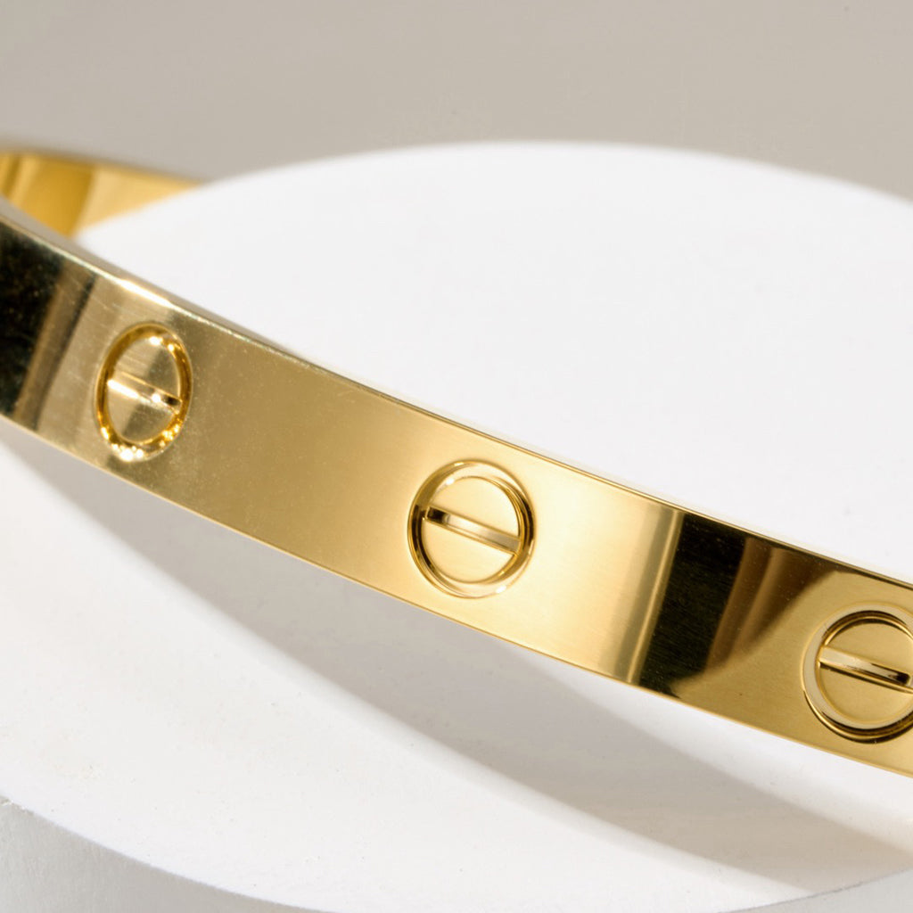 [Okajuri Jewelry] LOVE BRACELET 6.1MM OPEN CUFF