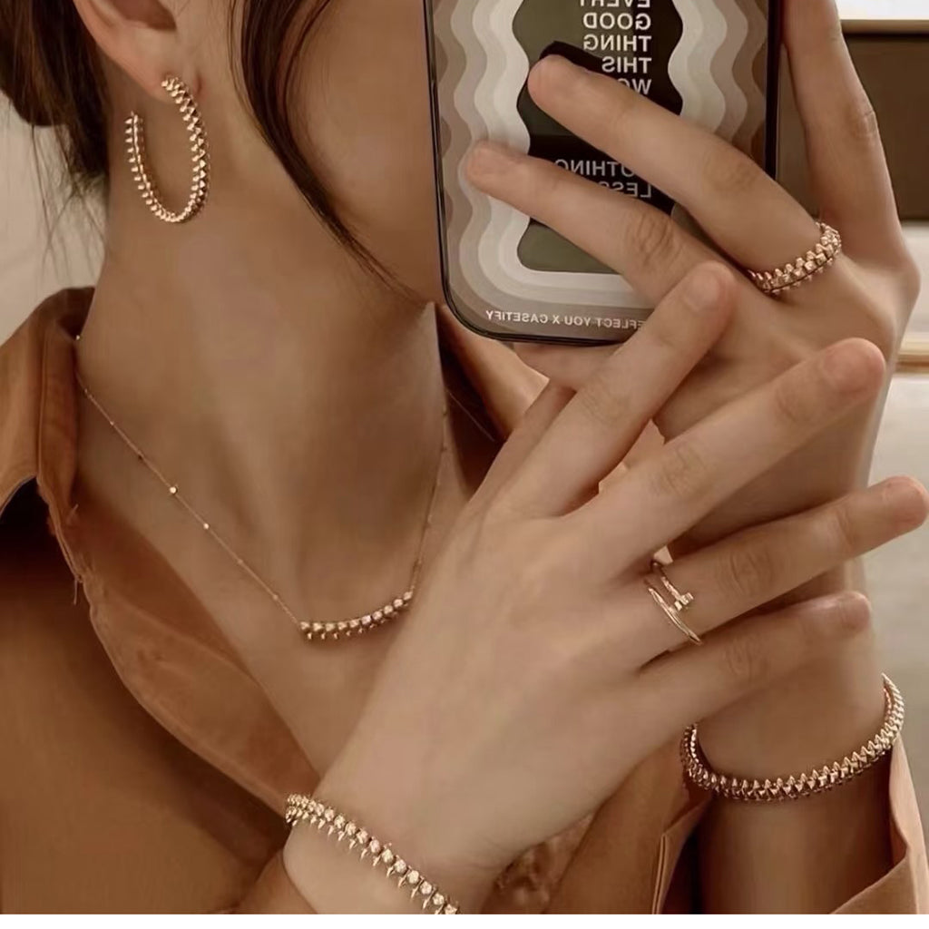 [Okajuri Jewelry] CLASH  BRACELET 8MM DIAMONDS
