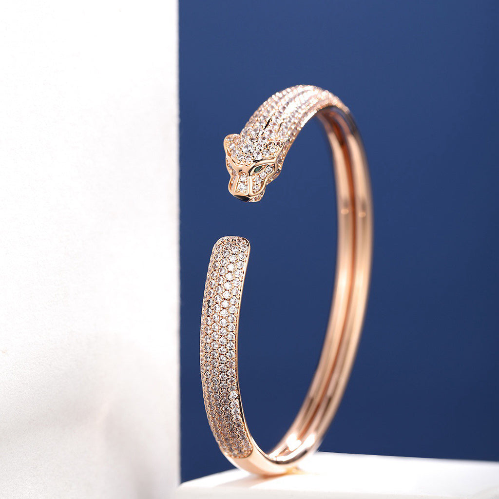 [Okajuri Jewelry] PANTHERE FULL DIAMOND OPEN BRACELET