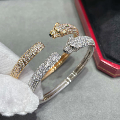 [Okajuri Jewelry] PANTHERE FULL DIAMOND OPEN BRACELET