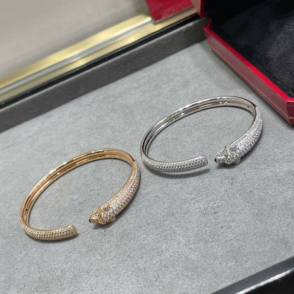 [Okajuri Jewelry] PANTHERE FULL DIAMOND OPEN BRACELET