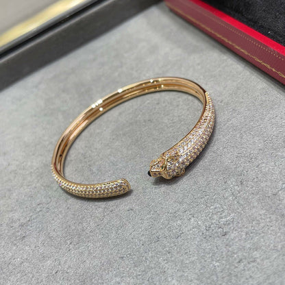 [Okajuri Jewelry] PANTHERE FULL DIAMOND OPEN BRACELET