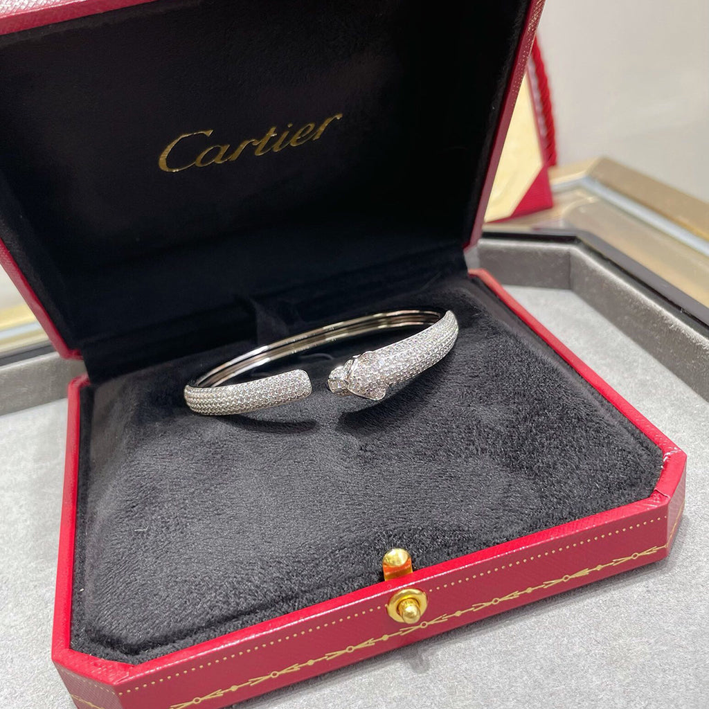 [Okajuri Jewelry] PANTHERE FULL DIAMOND OPEN BRACELET