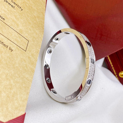 [Okajuri Jewelry] LOVE BRACELET 6.1MM DIAMOND-PAVED CERAMIC
