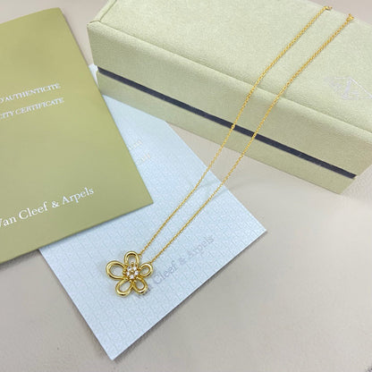 [Okajuri Jewelry]FLOWERLACE NECKLACE 5 DIAMONDS