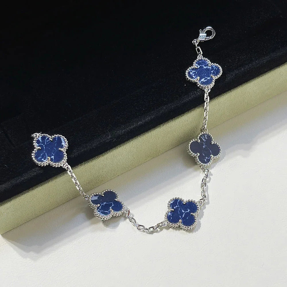 [Okajuri Jewelry] CLOVER 5 MOTIF PIETERSITE BRACELET COLLECTION