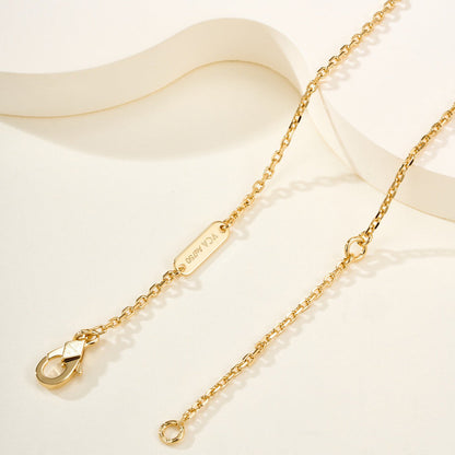 [Okajuri Jewelry]FLOWERLACE NECKLACE 5 DIAMONDS